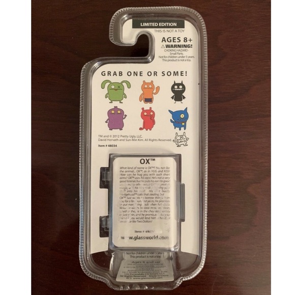 Ugly Doll Mini Sculpture Ox Handcrafted Glass NIB - Picture 2 of 2